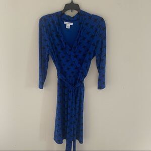 Liz Claiborne Faux Wrap Dress - M